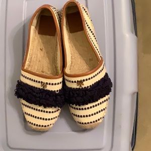 Tory Burch slip on’s never worn